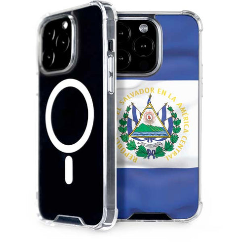 El Salvador Flag iPhone 15 Pro MagSafe Case